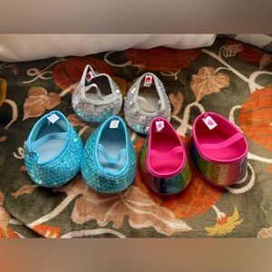 Build a bear shoes. All 3